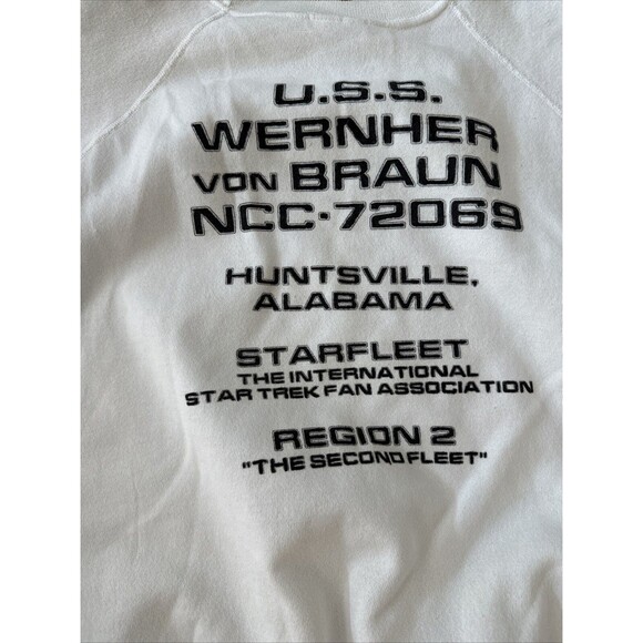 Star Trek Starfleet Fan Club Association Sweatshirt NCC-72069 RARE Huntsville AL - Picture 8 of 10